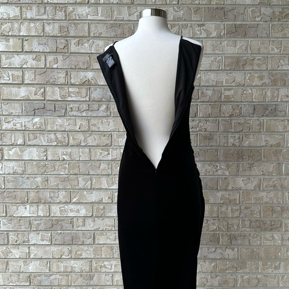 Aqua Long Velvet Dress Size M 🌸 - Picture 6 of 8